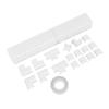 10 Pcs Cord Hider W25mmxH13mm Cuttable Paintable Flame Retardant PVC Wall Cable Cover for 4 5 Ethernet Cables Or 5 6