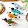 Unique Glass Crafts for Shelves Hand Blown Bird Figurines, Colorful Mini Statues, Art Decorative Sculptures Animal Ornaments Tea Table Bookshelf Home