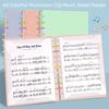 A4 Music Score Folder Plastic Music Book Folder Creative Music Clip  Piano Practice