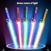 Retractable Lightsaber with USB Charging Finger-twisting Laser Sword Flash Light Sound Role Playing Props Children's Toys Gifts