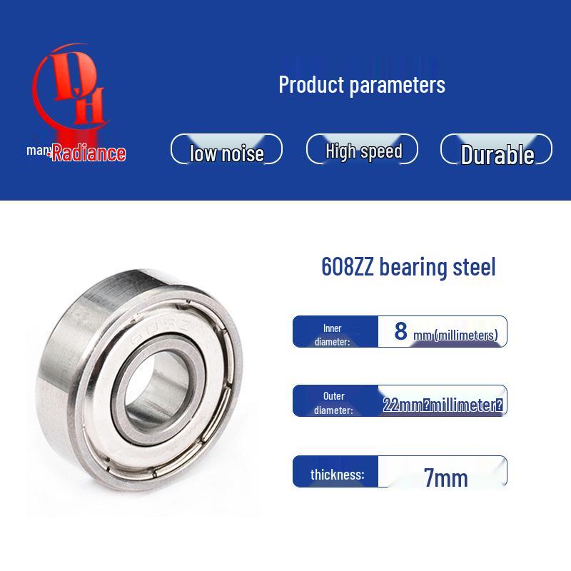 High-Precision Silent Deep Groove Ball Bearing 60 Series Z4V4 Grade with Iron Cover