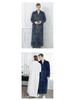 Unisex Extra Long Velvet Bathrobe - Plus Size, Thick, Warm Coral Fleece for Autumn & Winter, Maternity-Friendly Homewear