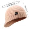 Fashion Autumn and Winter Short Eave Knitted Mao Line Duck Tongue Hat Women Thickened for Keep Warmth Ear Protection Knitted Hat