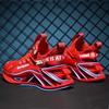 Men's Cross-Border Chinese Style Shock-Absorbing Running Shoes - Spring, Summer, and Autumn Breathable Blade Design, Large Sizes Available.