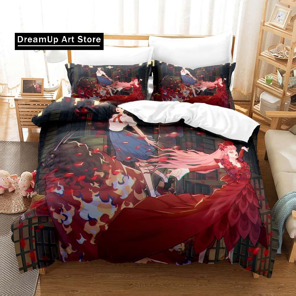 Anime Sänglakan Set Belle Sängkläder Set Enkelsäng Tvilling Full Queen King Size Sängset Vuxen Barn Sovrum Påslakanset Hemtextilier