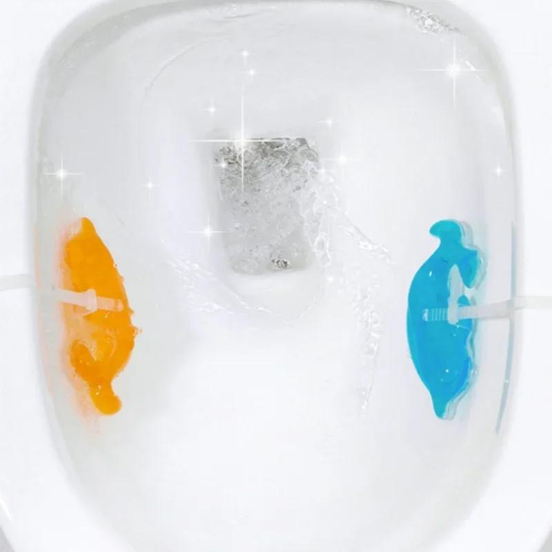 Aromatická dezinfekce WC čisticí gel - Závěsný gelový deodorant ve tvaru delfína, Dlouhotrvající vůně do koupelny Odstraňuje nečistoty Čisté nástroje