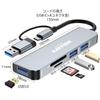 KOGLEE USB Hub with 3 USB Ports and 1 Card Reader for Laptops and MacBook Surface Slim Ideal for Telework and Working from Home USB-C/USB-A 2-in-1