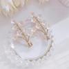 2pcs flower decor Hair Clips Slide Bridal Hair Accessory snap Hairpins
