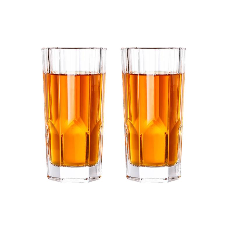 315ml/325ml Weinglas mit dickem Boden Saftgetränkebecher Transparentes Cocktail-Whiskyglas Bubble Water Tasse High-End Glaswaren