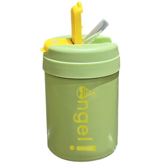 Drikkekopp Lekkasikker Daglig bruk BPA-fri isolasjon Kontorisolert krus Praktisk påfyllingsvann Bokstaver Design