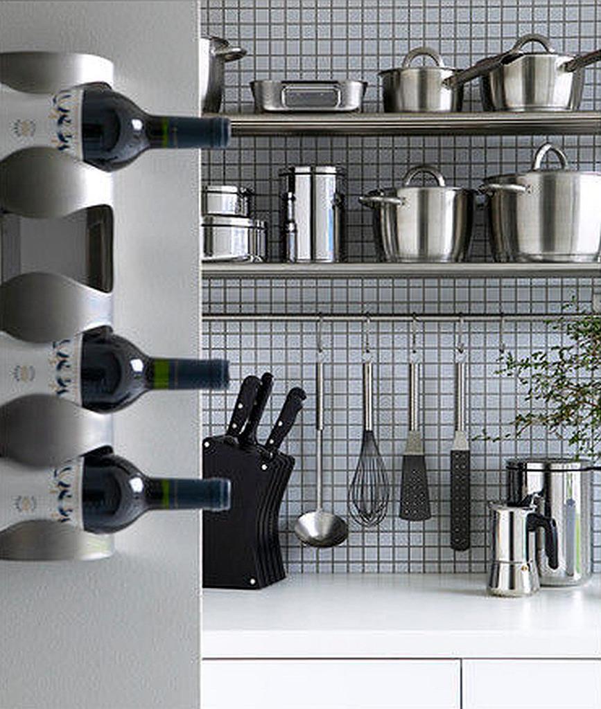 WR1 Wine Rack Holder, Holds 3 or 4 Bottles, Wine Bottle Storage Case, Stand, Interior Display (Holds 4 Bottles)