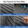 For Tesla Model Y Juniper 2025 Rear Trunk Mats Full Coverage Trunk Cover Seat Backrest Protective Pad Cargo Liner Anti Dirty Mat