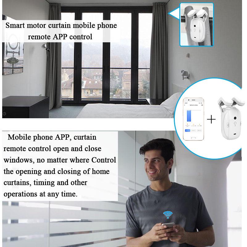 Tuya Smart Home WiFi ZigBee Voice-Controlled Electric Curtain Motor (Trackless)