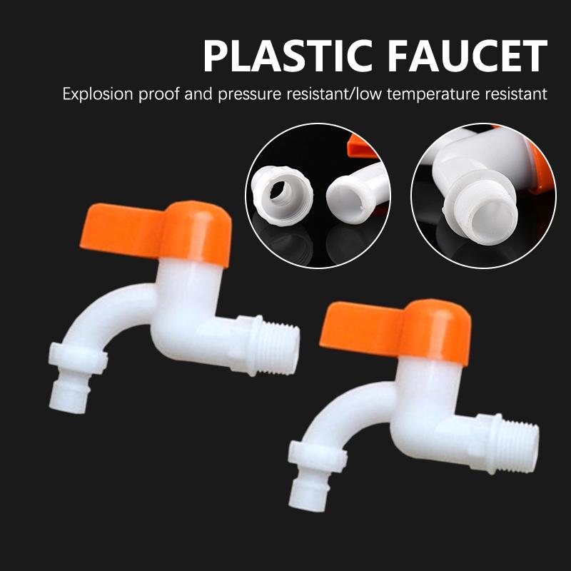 Pvc Water Faucet 20Mm Household Faucet Washing Machine Kitchen Balcony Public Places Outdoor Garden Drainage Tap Adapter