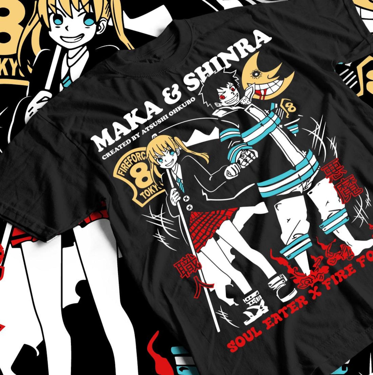 Death the Kid Anime Tee | Soul Eater, Black Star, Japanese Anime L