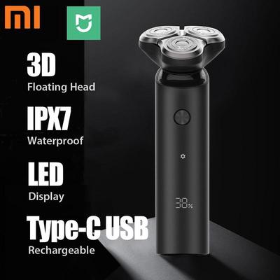 Rasoio Elettrico Smart Flottante 3D Mijia S500 IPX7 Impermeabile Tipo di Rasoio Ricarica Type-C Lama a Doppio Strato Rasatura Barba Asciutta Bagnata