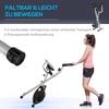 Exercise Bike Bicycle Trainer with 8-Level Adjustable Magnetic Resistance Height-Adjustable Steel Black+Grey