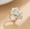 Pearl Rings Minimalist Premium Retro Light Luxury Open Finger Rings