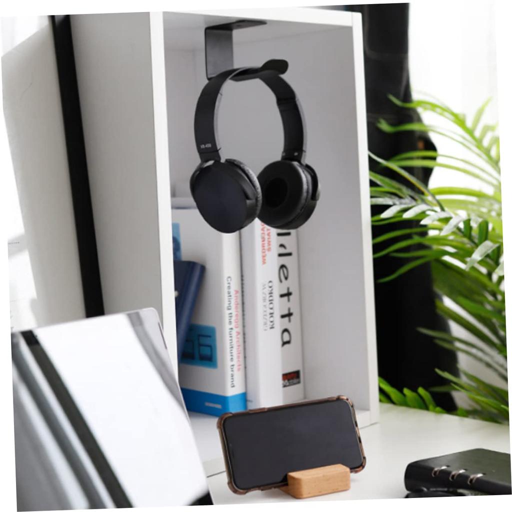 VORCOOL Headphone Mount Universal Headset X X Suitable for Home and Hanger, Under-Desk Holder, Metal, Black, 3.74 1.65 2.40 Inches, Space-Saving