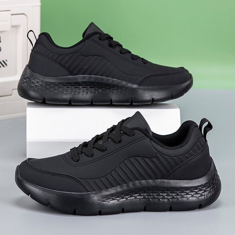 Men's shoes autumn new leather soft-soled waterproof sports shoes casual summer non-slip lightweight shock-absorbing running shoes