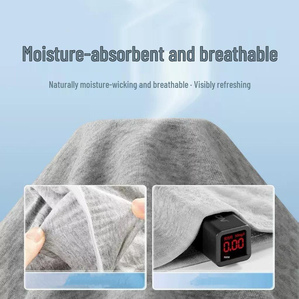 Graue Reise-Boxershorts für Herren - Einweg, einzeln verpackt, Baumwolle, Große Größe
