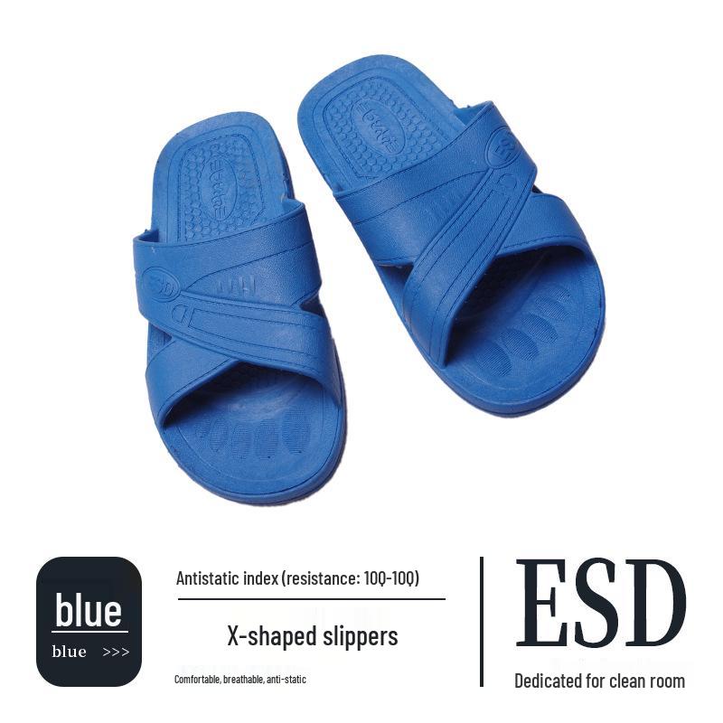 

Нескользящие ESD Антистатические тапочки: Черные, Устойчивые к запаху, Утолщенная мягкая подошва, для мужчин и женщин в чистых помещениях 36
