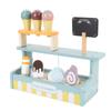 Wooden Ice Cream Toy Playset Simulation Playhouse Ice Cream Shop Playset Interactive Educational
