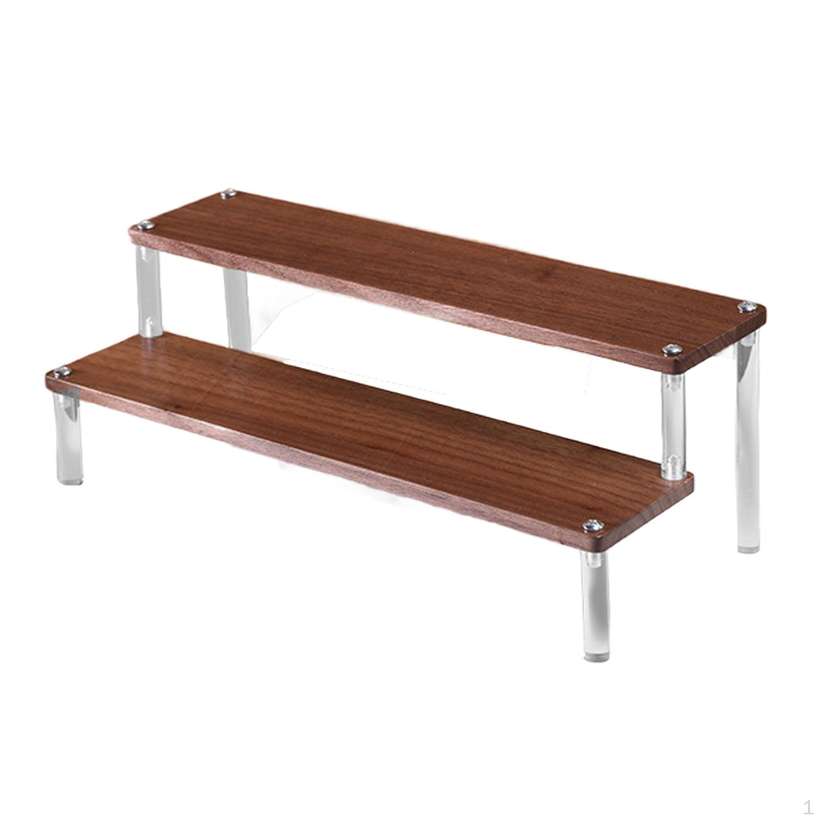 

Display Riser Shelf for Collectibles And Jewelry Organization in Living Room 2 Layer 19.5cm
