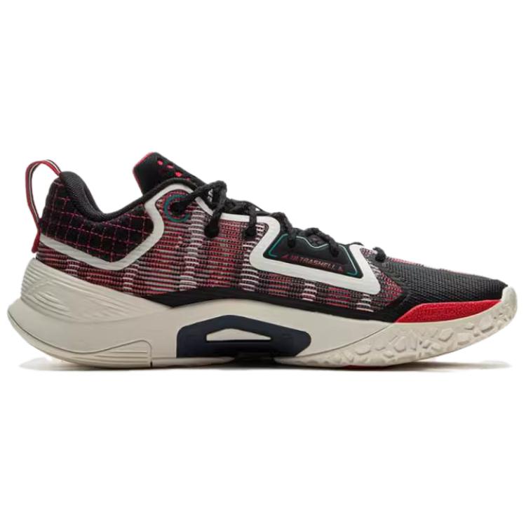 Li Ning Slip Resistant, Abrasion Resistant, Support, Rebound Low top Outdoor Basketball Shoes Men's Cinnabar ABFV003-7