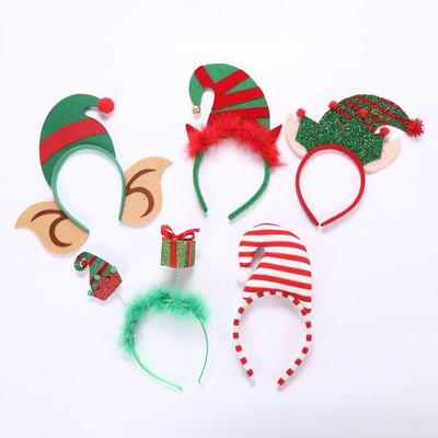 Festive Elf Hat Headband: Cute Creative Christmas Hair Accessory for Kids