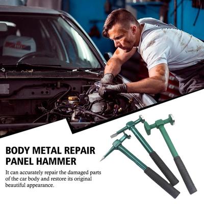 Ferramentas Manuais de Garagem Martelo de Bater Amassados Martelo de Bater Painéis Reparo de Metal Face Coroada Acabamento Pena Reta Para Carroceria