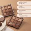 Eyeshadow Palette Matte Glossy Baked Pelette 9 Colors,Nine Shades of Chocolate Eyeshadow, Matte Matte Eyeshadow Palette Loose Powder