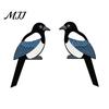 Creative Home Interior Accessory Bird Door Corner Sign, Cute Wooden Hanging Ornament for Frame Unique Desktop Cabinet, Shape Wall Art Home,
