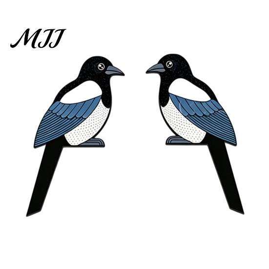 Creative Home Interior Accessory Bird Door Corner Sign, Cute Wooden Hanging Ornament for Frame Unique Desktop Cabinet, Shape Wall Art Home,