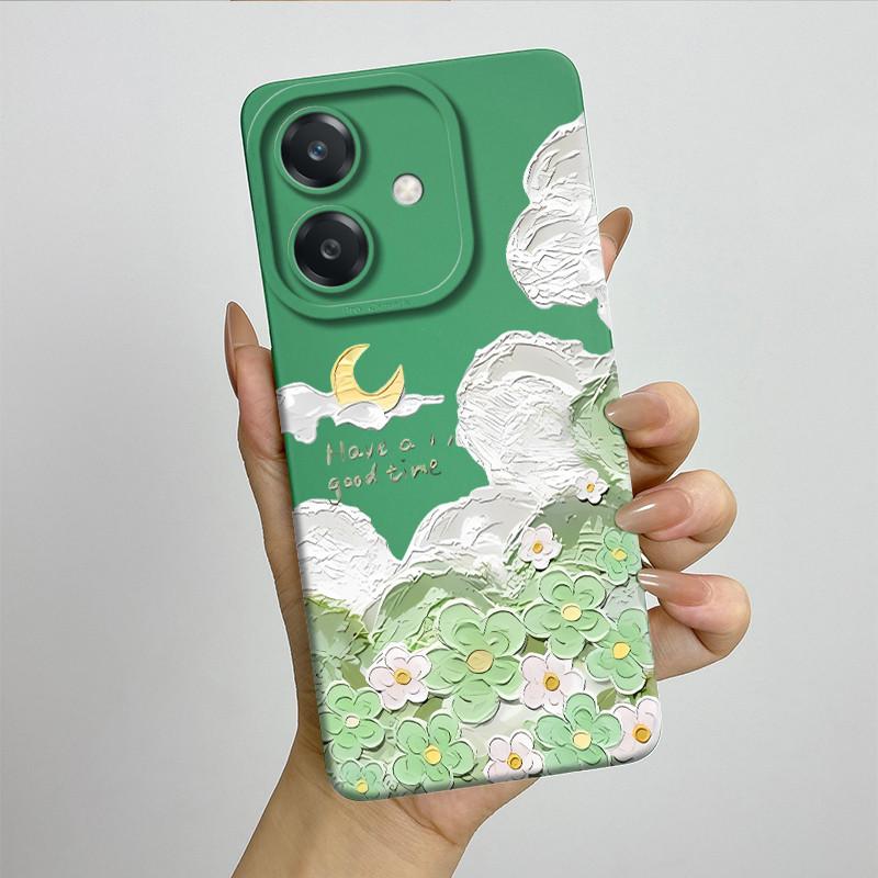 For OPPO A3 4G Phone Case A40 A40m CPH2669 CPH3669 Soft Silicone Sweet Painted Funda Coque Cartoon Printed Protective Back Cover