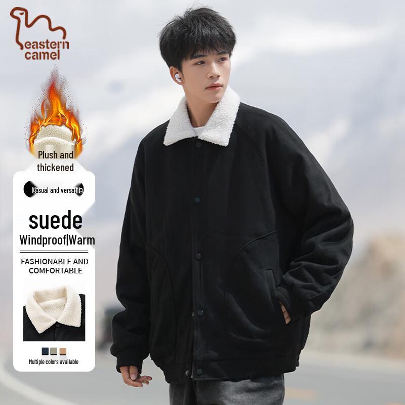 

EASTERN CAMEL Мужская зимняя куртка из замши с флисовой подкладкой для рабочей одежды 2XL