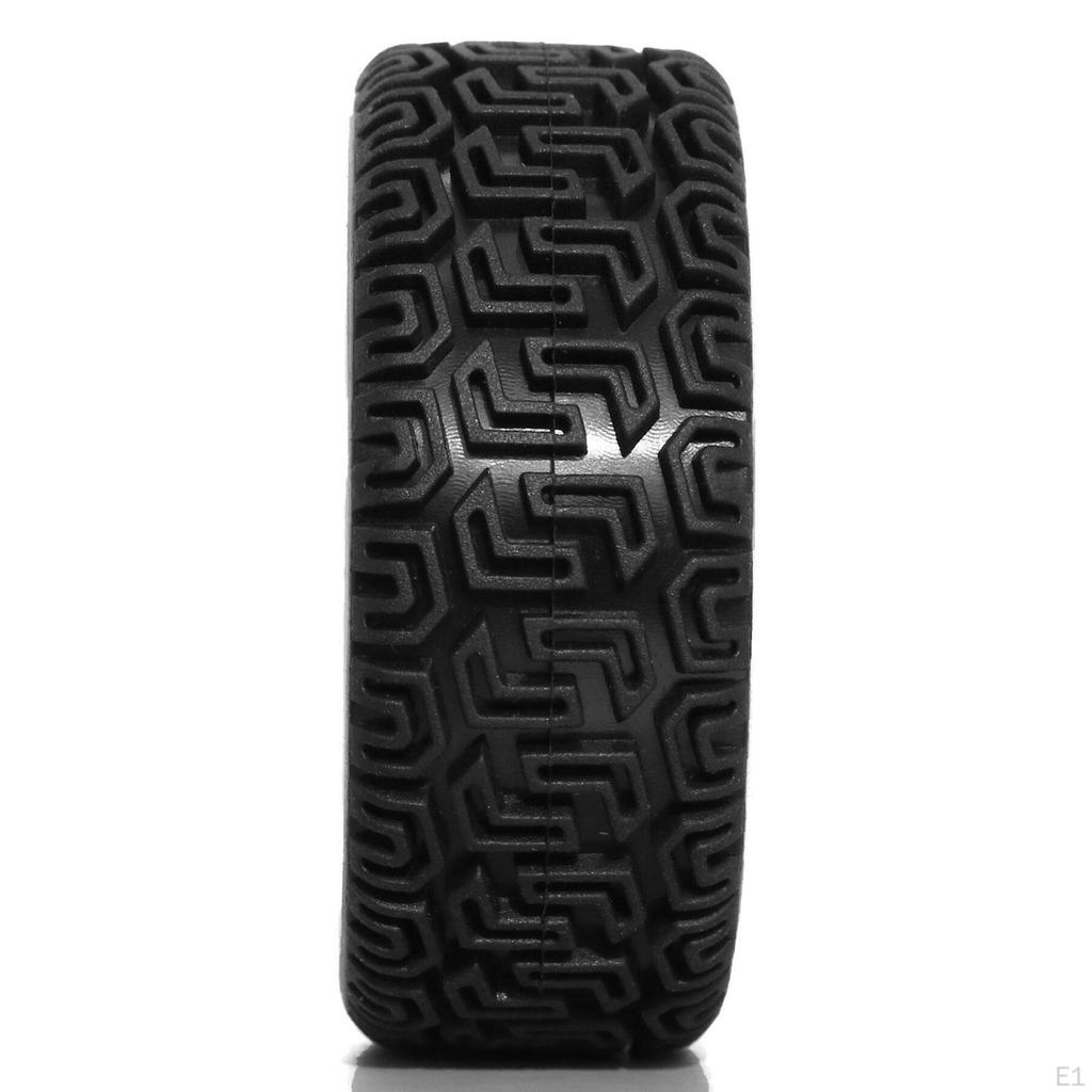 4 Pieces RC Wheel and Tire Upgrade 12mm Hex Black Model DIY Spare Parts Professional Accessory