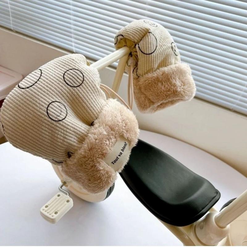 Non-Toxic Children'S Bicycle Gloves Children'S Outdoor Sports Mittens Cartoon Printed Hands Warmer Scooter Gloves For Winter