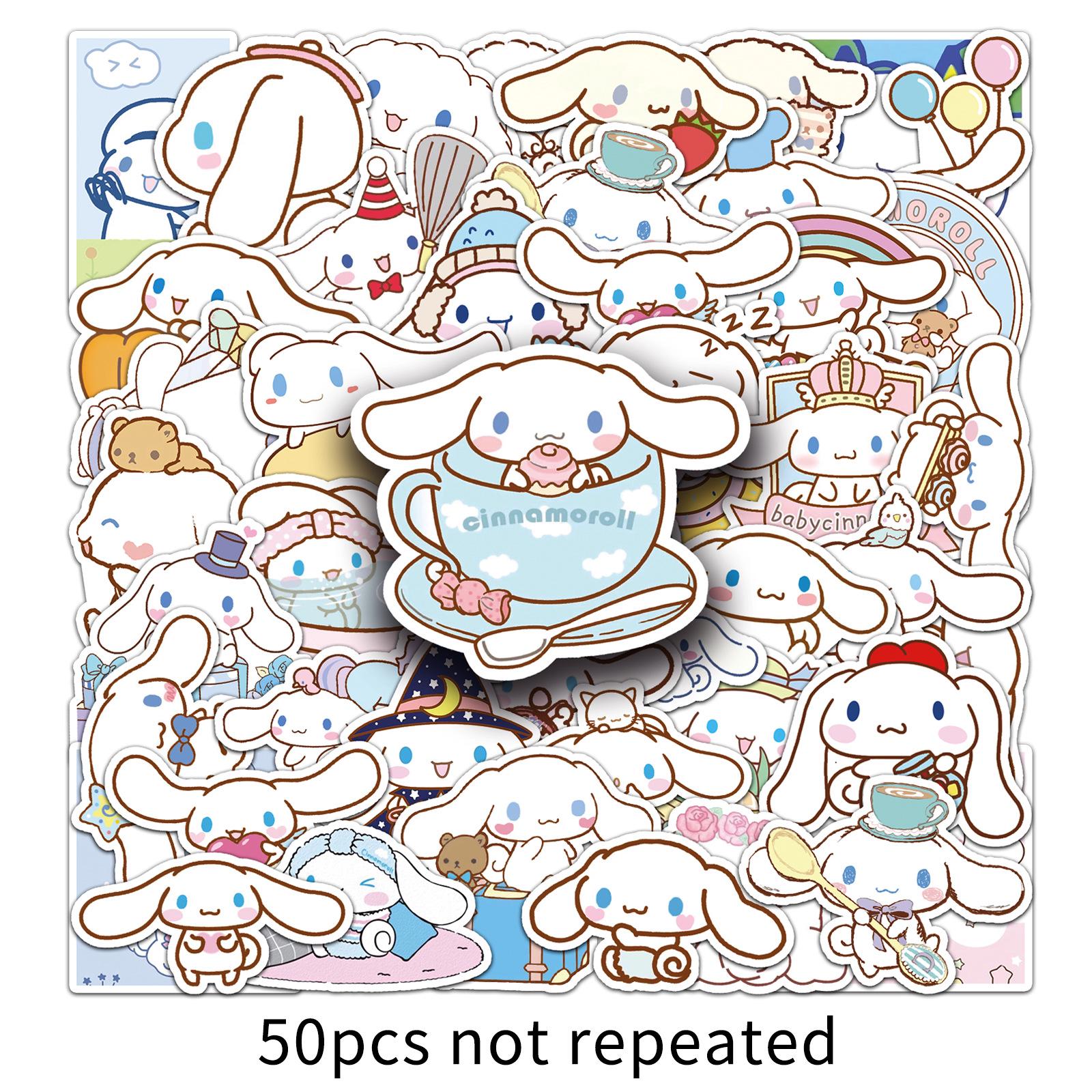 

Cinnamoroll Planner Stickers - 50 Cute, Colorful Sanrio Designs for Decor and Planning