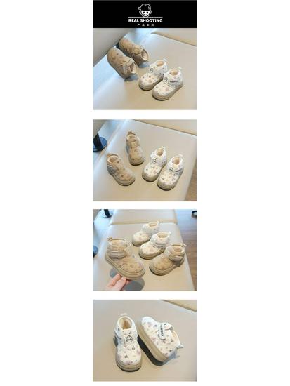 2025 Winter Plush Toddler Boots: Warm Soft Sole Cotton Shoes for Boys & Girls