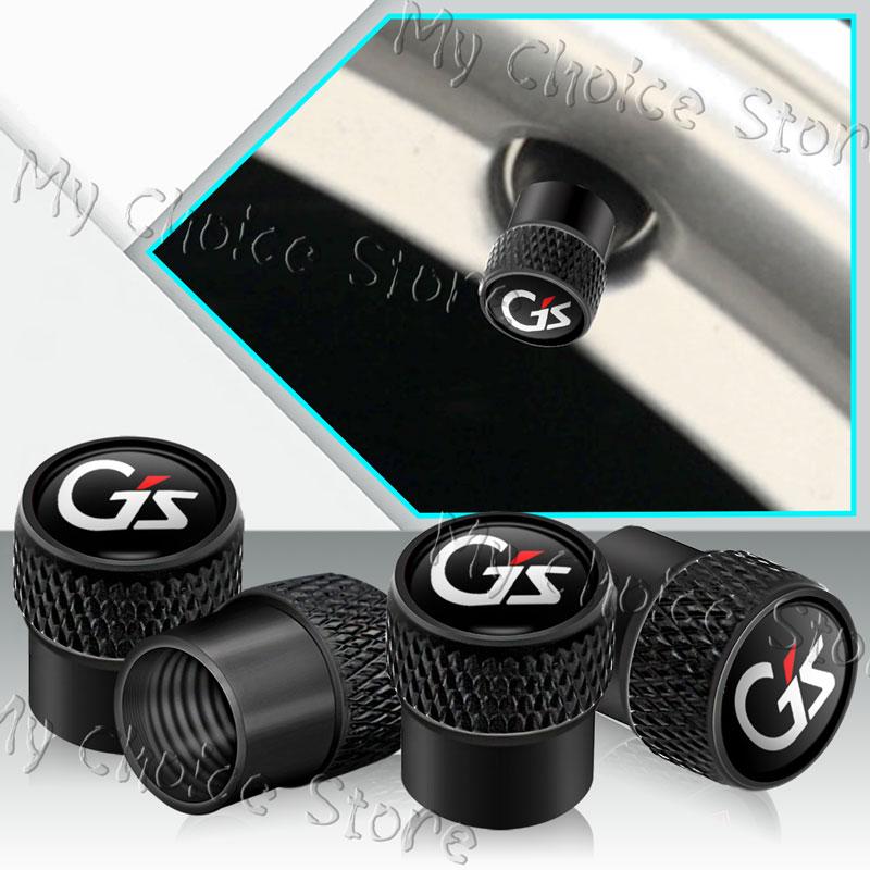 4Pcs/lot GS Emblem Car Wheel Tire Valve Caps Tyre Stem Airdust Waterproof Covers For Toyota RAV4 Hilux Voxy Noah Zrr80 65 R70