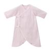 Miki House Baby Undershirt, Solid Color, Logo, 100% Cotton, Made In Japan, for Boys and Girls, Newborn, Size 40-2328-496, 50-60cm, Pink