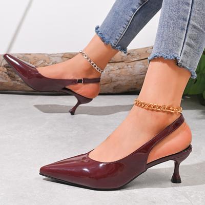 Women Baotou Sandals Summer New Sexy Pointed Toe Shoes Women Simple Solid Color Heels Women Outdoor Casual Party Sandals Women