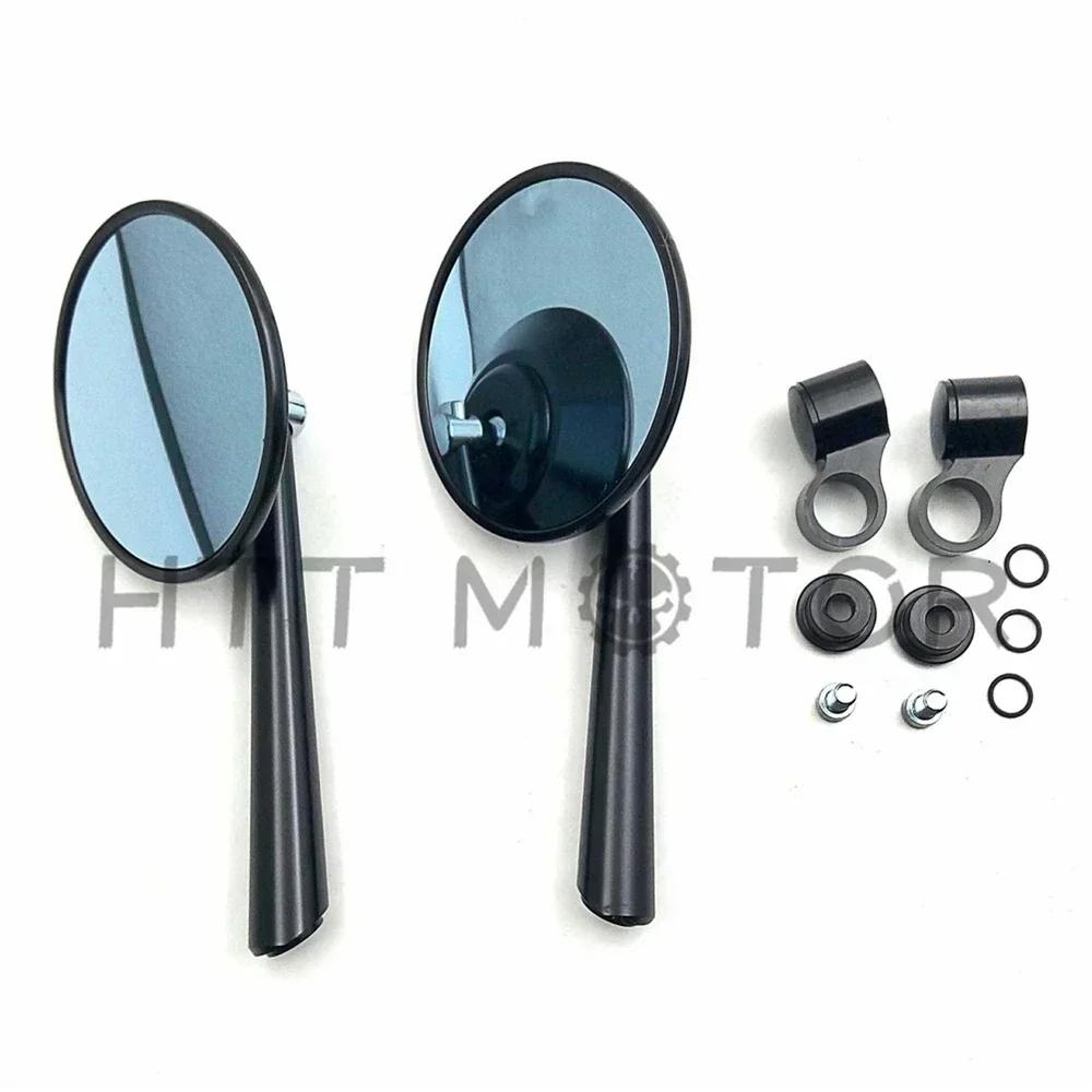 Motorcycle Round CNC Rearview Side Mirrors for Universal 10mm/8mm Steet Bike/Standard Bike/Sport Bike/Dirt SUZUKI YAMAHA BMW KTM