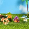Simulation Mushroom Miniatures Fairy Garden Moss Terrarium Resin Crafts Decorations Garden Artificial Bonsai Landscape Ornaments