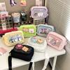 Japanese Girl Ins Transparent Pain Bag, Small Food, Shoulder Messenger Bag, Women's Versatile Casual Mobile Phone Small Bag