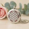 Essential Oil Diffuser Necklace Flower Of Life 30mm