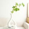 White Decor Home Vase Ceramic Vases Room Decoration Flower Arrangement Container Nordic Desktop Art Flower Pot Decoration
