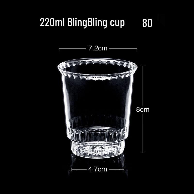 ShiXun 220ml Hard Transparent Plastic Cups