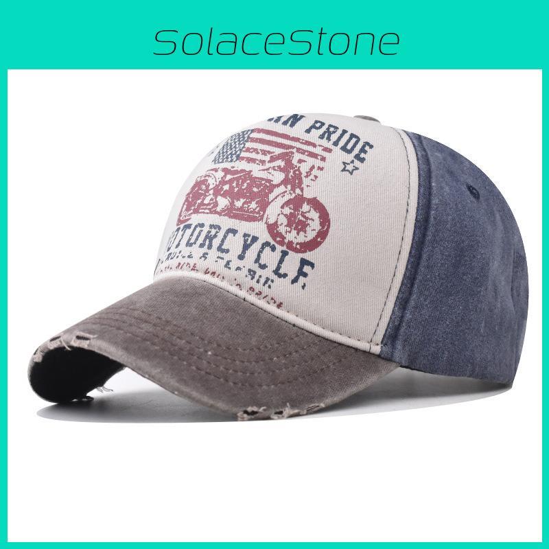 Duck Tongue Hat Motorcycle Printed Summer Outdoor Fashion Sunshade Hat Cowboy